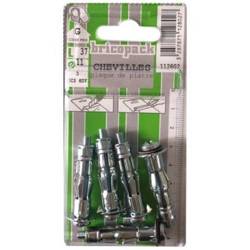 Bricopack Cheville métal  tcb 5x40 5pcs blister