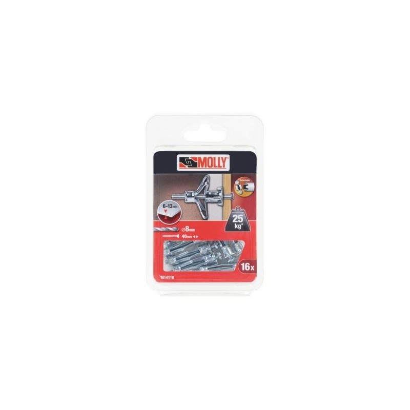 Molly Cheville molly 4x33mm+vis m4 c/16 coque