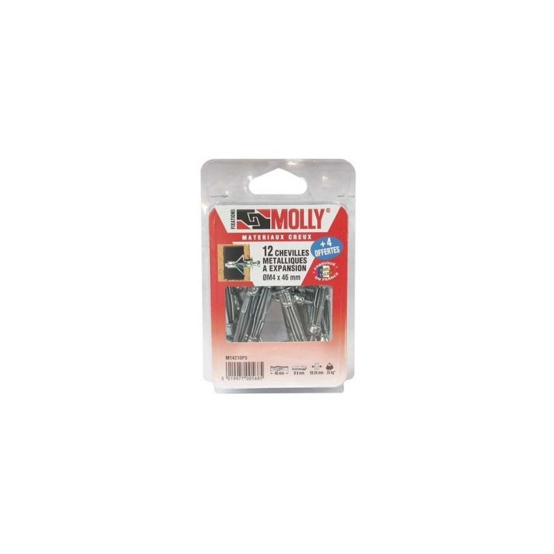 Molly Cheville molly 4x46mm+vis m4 c/16 coque