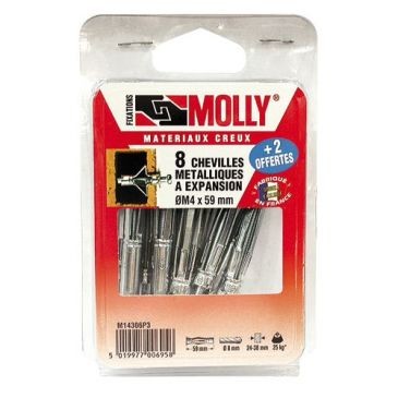 Molly Cheville molly 5x36mm+vis m5 c/10 coque