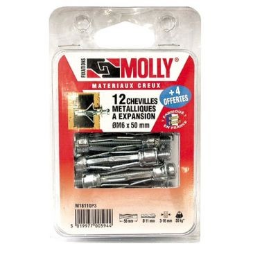 Molly Cheville molly 5x50mm+vis m5 c/16 coque