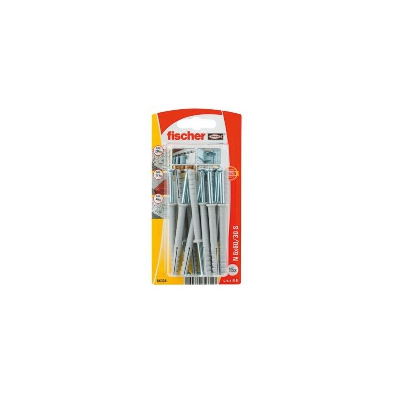 Fischer Cheville clou n 6x60 z 15 blist/15