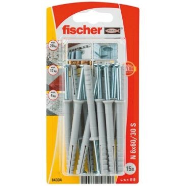 Fischer Cheville clou n 6x60 z 15 blist/15