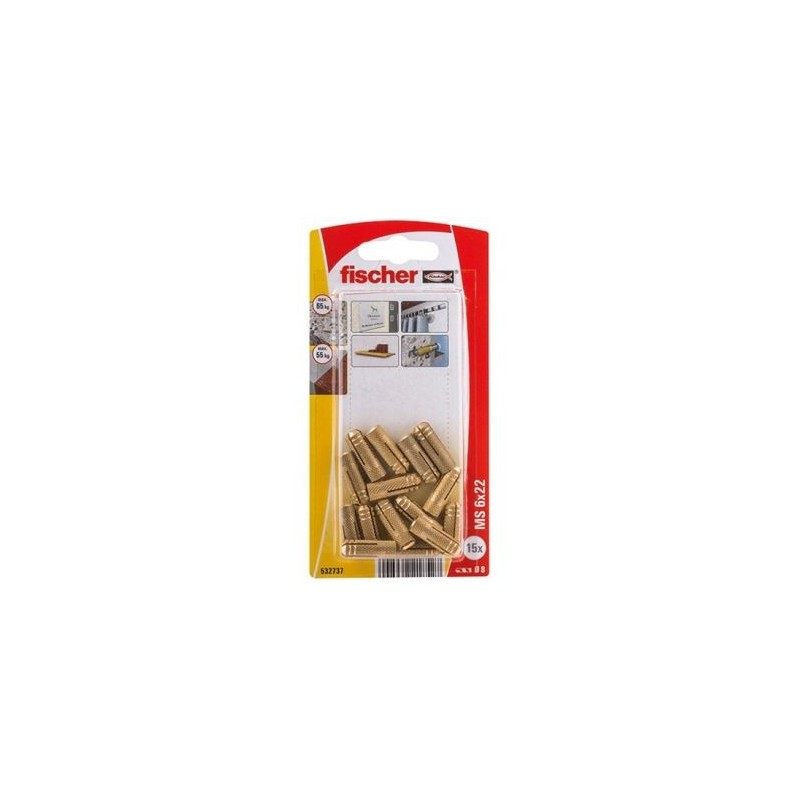 Fischer Cheville expansion laiton MS 6x22/15k nv