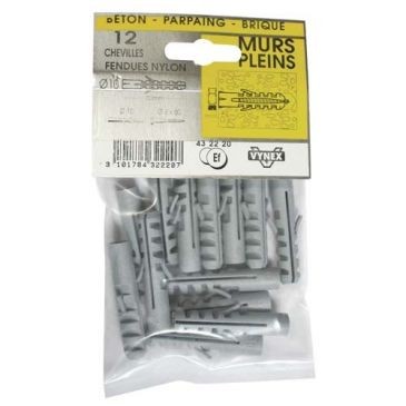 Vynex Cheville fendue nylon 8x40 sc x20
