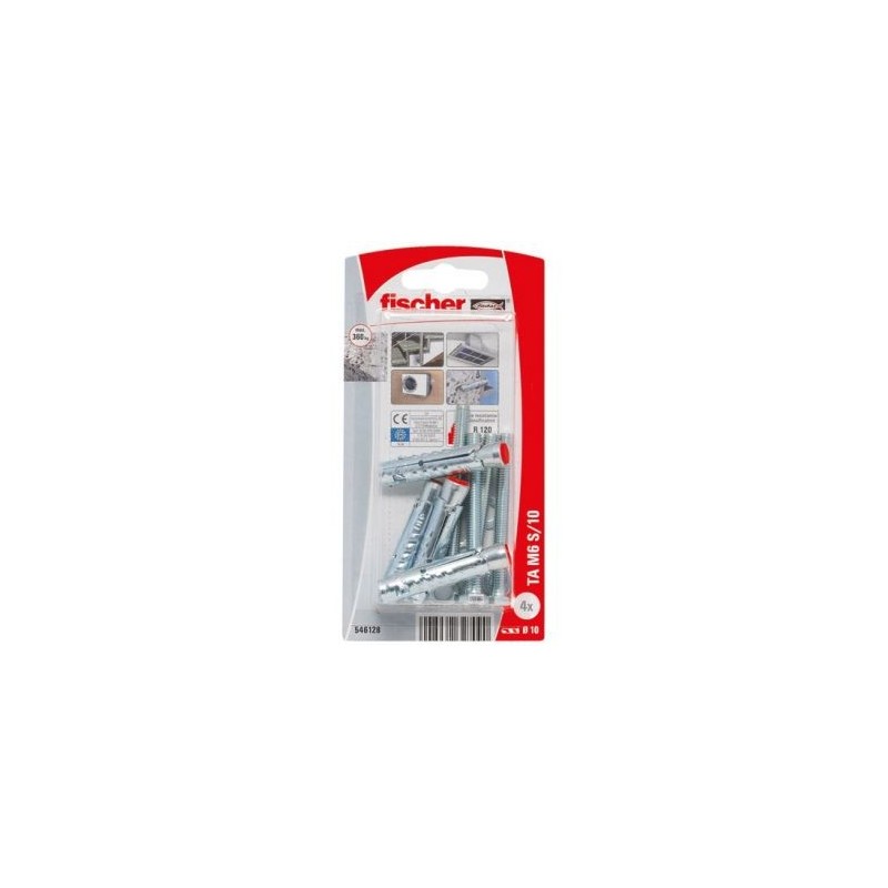 Fischer Cheville lourde ta m6s blister de 4