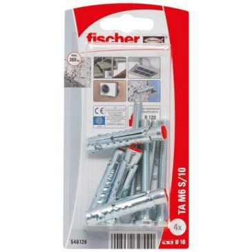 Fischer Cheville lourde ta m6s blister de 4
