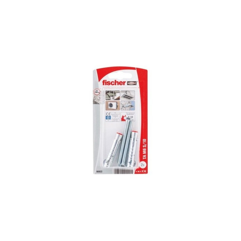 Fischer Cheville lourde ta m6s nv blister de 2