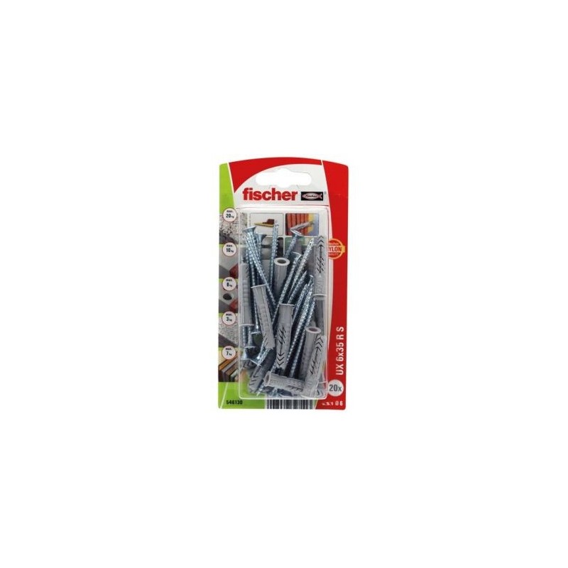Fischer Cheville multimat ux 6x35rs blister de 20