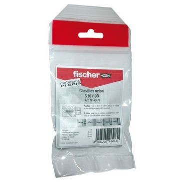 FISCHER FIXATION Cheville nylon S 10/10b sachet 10p