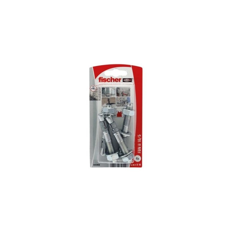Fischer Goujons fbn ii 10/5-4k blister de 10