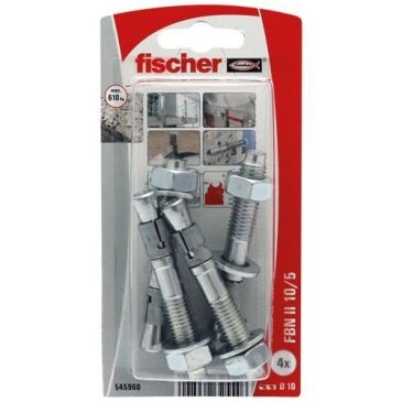 Fischer Goujons fbn ii 10/5-4k blister de 10