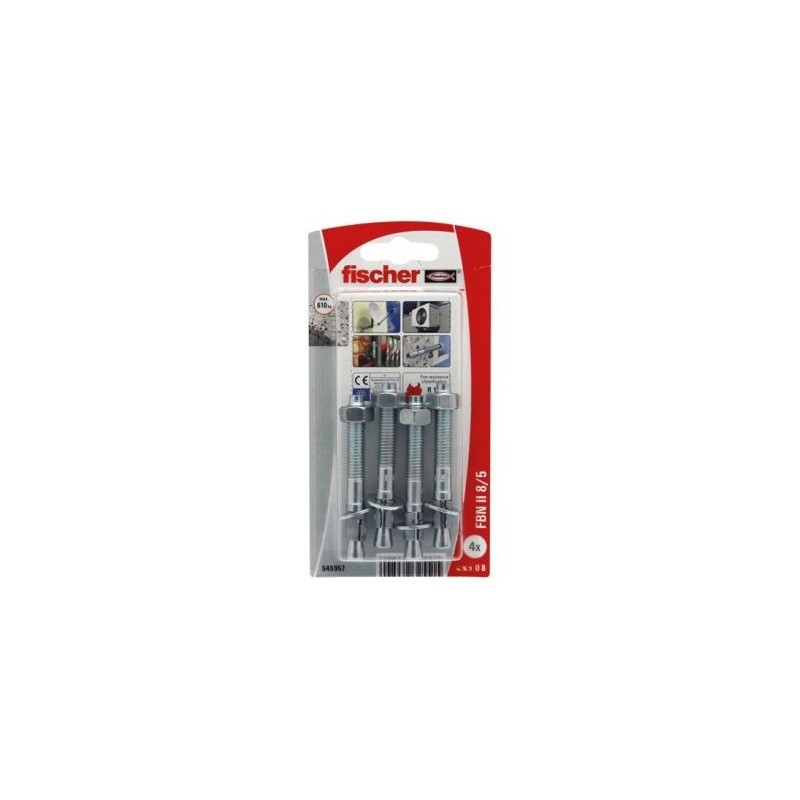 Fischer Goujons fbn ii 8/5-4k blister de 10