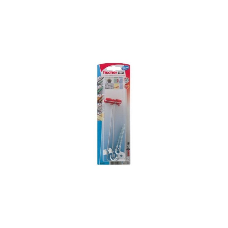 Fischer Cheville à bascule nylon duotec crochet rond  blister de 2