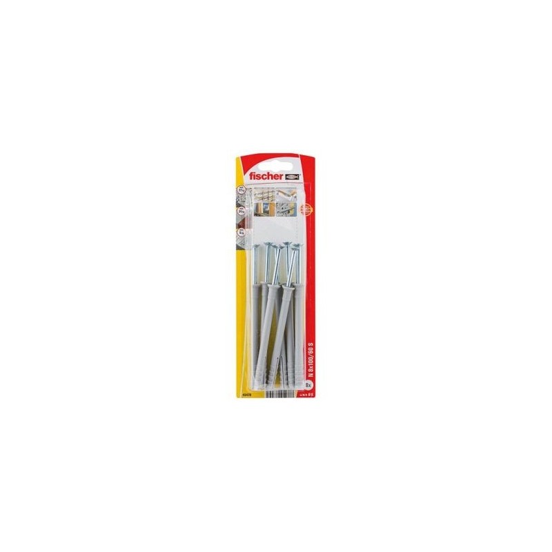 FISCHER FIXATION CHEVILLE CLOU  N 8X100S/8K-10 BLIST/BTE