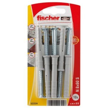 FISCHER FIXATION CHEVILLE CLOU  N 8X60 S/12 K NV