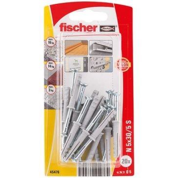 FISCHER FIXATION Cheville clou N 5x30 S/20K nv