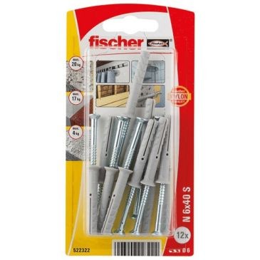 FISCHER FIXATION CHEVILLE CLOU N 6X40 S K NV