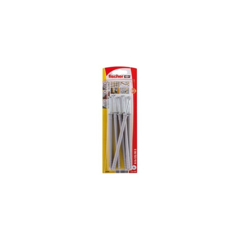 Fischer Cheville clou n 8x120 s blister de 6