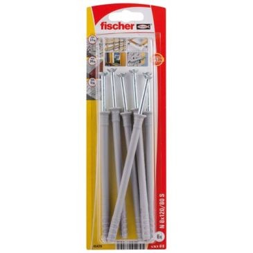 Fischer Cheville clou n 8x120 s blister de 6