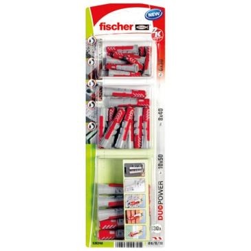 FISCHER FIXATION Cheville Duopower blister    15(6x30) 10 ( 8x40) 5 (10X50)