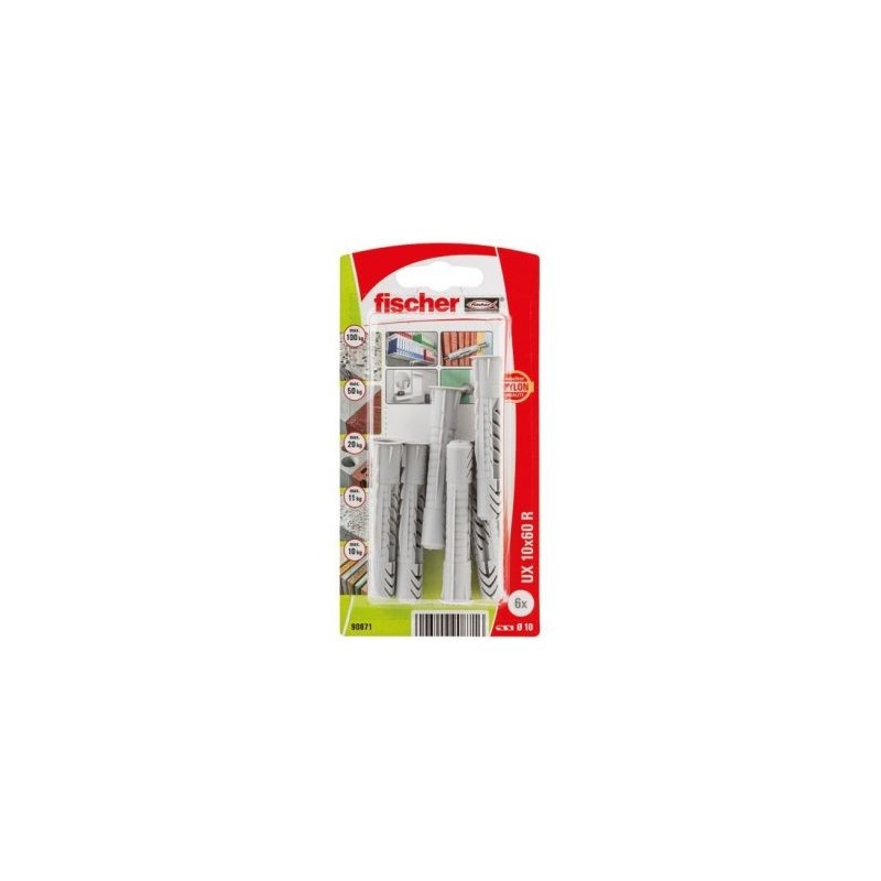 Fischer Cheville multimat ux 10x60 r blister x6