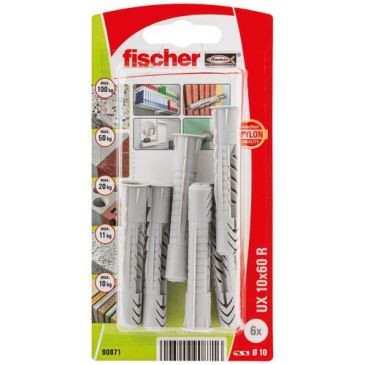 Fischer Cheville multimat ux 10x60 r blister x6