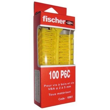 FISCHER FIXATION Cheville P 8 C rouge boite de 100p