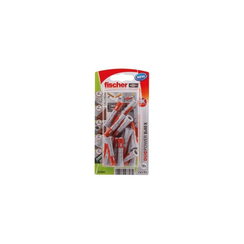 FISCHER FIXATIONS DUOPOWER 8X40 /18K NV