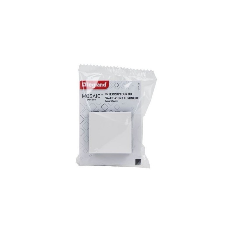 Legrand Mosaic interrupteur va/vient lumineux 2 modules blanc compo