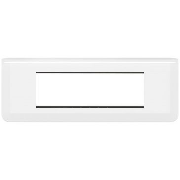 Legrand Mosaic support plaque 6 modules blanc horizontal