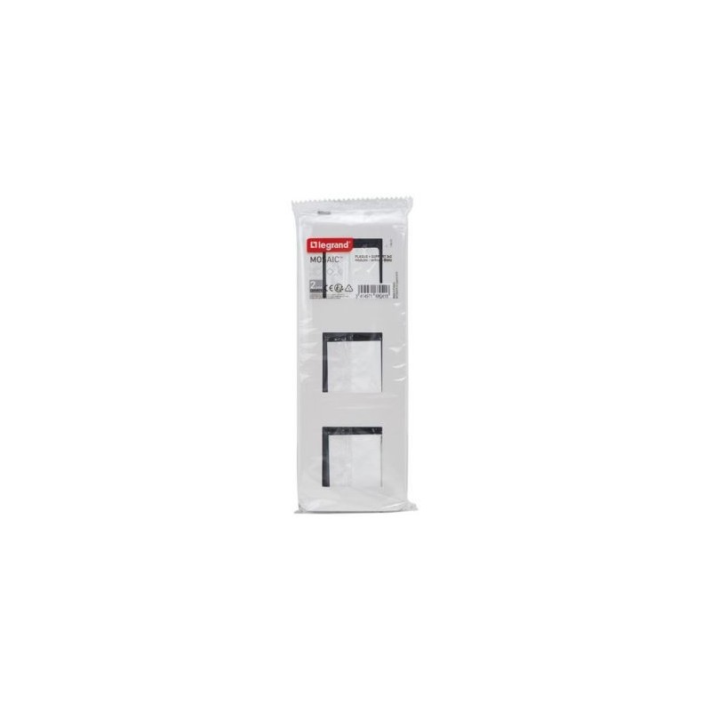 Legrand Mosaic support à vis 3x2 modules vert blanc