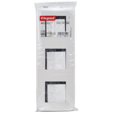 Legrand Mosaic support à vis 3x2 modules vert blanc