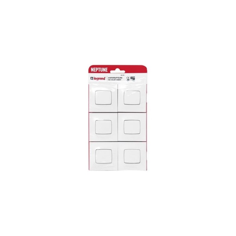 Legrand Lot neptune 6vv ba