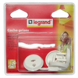 Legrand Cache prise 2p+t +clé blister de 4 - Image 3