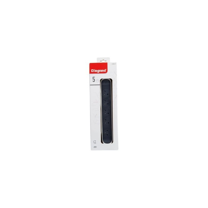 Legrand Multiprise FB 5x2P+T prenium rotative et fixable 3m blc/no