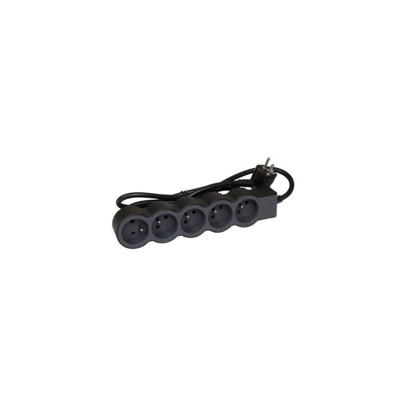 Legrand Multiprise FB 5x2P+T standard 3m 1.5mm² noir