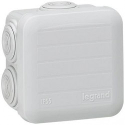 Legrand Boîte  dérivation carrée  65x65x40mm  fermeture /enclip.gris - Image 3