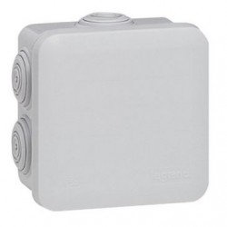 Legrand Boîte dérivation 80x80x45 Plexo gris 7 embouts vrac - Image 3