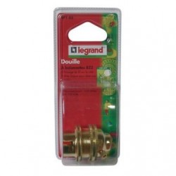 Legrand Douille B22 passage fil+bague acier s/c - Image 3
