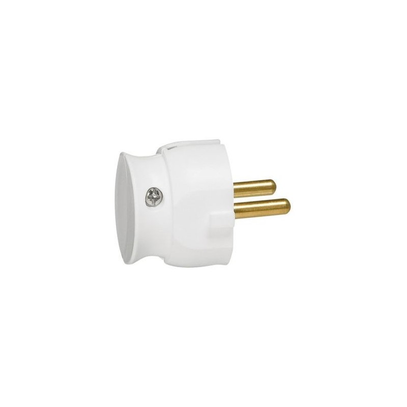 Legrand Fiche mâle 2p 16a extra plat blanc sc