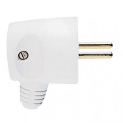Legrand Fiche mâle 2p+t sortie latérale blanc blister - Image 3