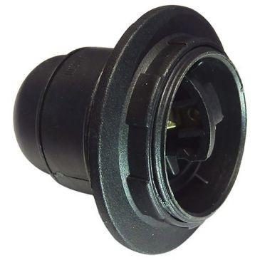 Electraline Douille E27   bague pas  noir blister