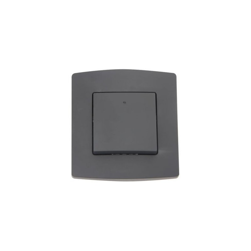 Profile Interrupteur bi-polaire 1 module 10A noir
