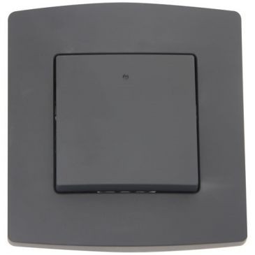 Profile Interrupteur bi-polaire 1 module 10A noir