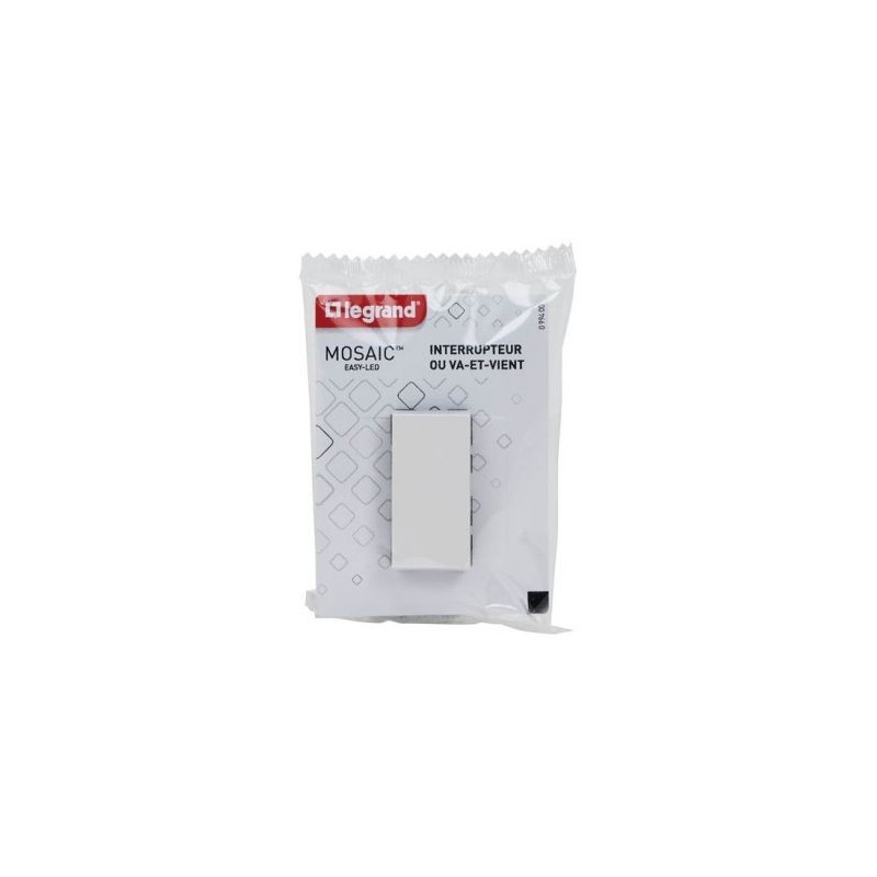 Legrand Interrupteur composable va/vient module mosaic 45 blanc