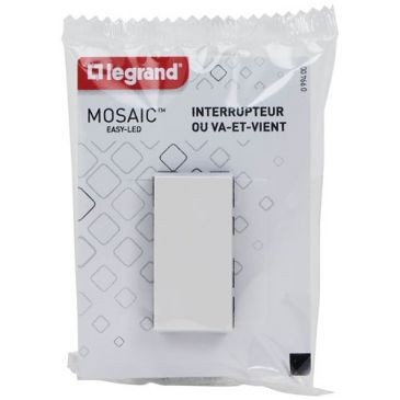 Legrand Interrupteur composable va/vient module mosaic 45 blanc