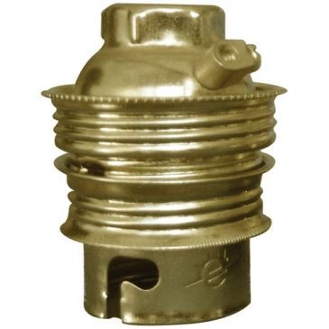 Zenitech Douille B22 acier laitonné double bague borne terre en vrac