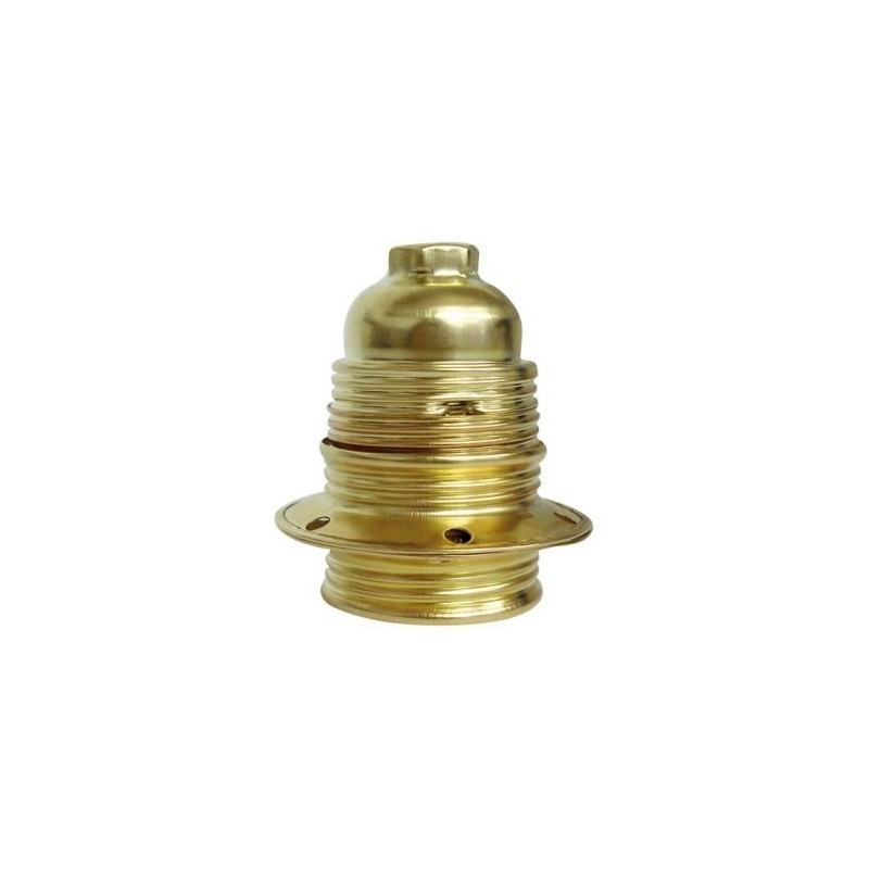 Zenitech Douille E27 acier laitonné double bague borne de terre vrac