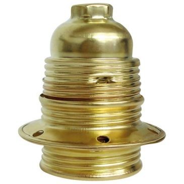 Zenitech Douille E27 acier laitonné double bague borne de terre vrac